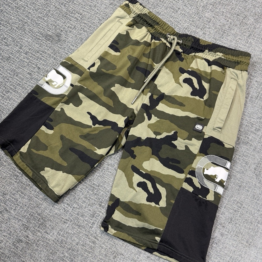Ecko‎ Unltd Shorts Men's 32 Camo Sweat Athletic Streetwear Y2K Skater